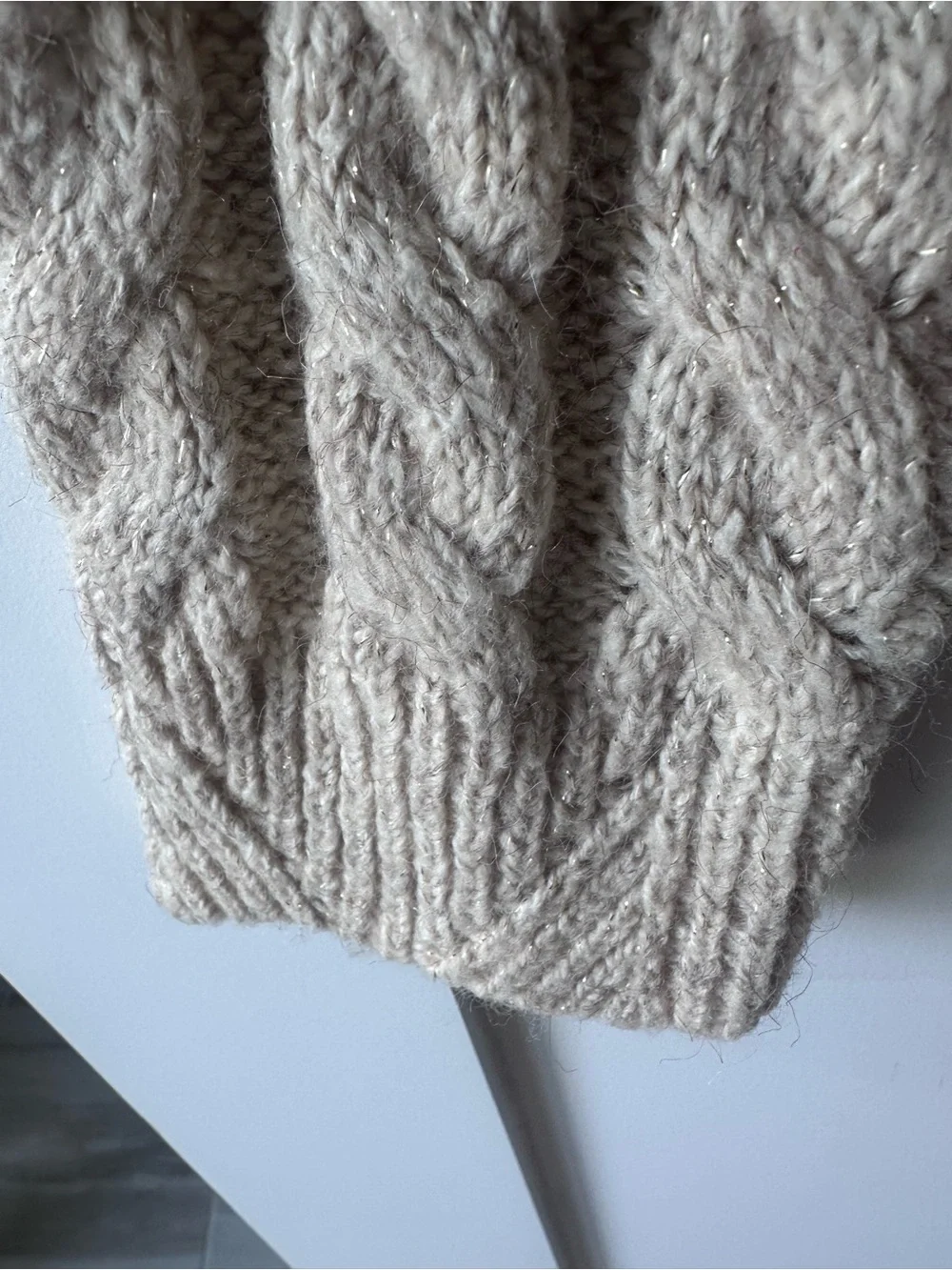 Lucky Brand Women's Cable Knit Sweater Large